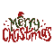 Merry Christmas text - GIF animé gratuit GIF animé