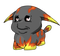 Flame Poogle Neopets - Bezmaksas animēts GIF