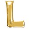 Letter L Gold Balloon - gratis png geanimeerde GIF