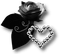 minou-rose-heart-black-deco - PNG gratuit GIF animé