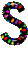 Kaz_Creations Alphabets Colours  Letter S - Nemokamas animacinis gif animuotas GIF