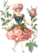 kikkapink vintage woman  fairy spring flowers - nemokama png animuotas GIF