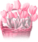 soave deco spring flowers tulips basket - png gratis GIF animado