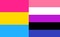 Pansexual genderfluid flag - png ฟรี GIF แบบเคลื่อนไหว