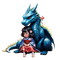 loly33 enfant dragon asiatique - Free PNG Animated GIF