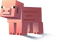 minecraft pig - zadarmo png animovaný GIF