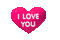 I Love You Heart - Animovaný GIF zadarmo animovaný GIF