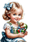 enfant, kind, child, vintage, christmas - PNG gratuit GIF animé