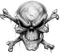 Gothic skull by nataliplus - gratis png animerad GIF