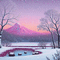 Winter Snowy Mountain Landscape - Zdarma animovaný GIF animovaný GIF