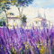 soave background animated field lavender vintage - GIF animado gratis GIF animado