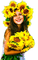 Sunflower.Girl - By KittyKatLuv65 - nemokama png animuotas GIF