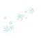 Blue white flower snowflakes deco [Basilslament] - ilmainen png animoitu GIF