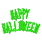 Happy Halloween.Text.Gif.Green.Victoriabea - GIF animé gratuit GIF animé