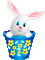 Easter hare by nataliplus - GIF animé gratuit GIF animé