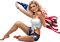 Independence Day USA Woman - Bogusia - kostenlos png Animiertes GIF