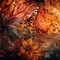 Orange Abstract-Flowers Background - gratis png geanimeerde GIF