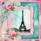 paris scrap vintage background - PNG gratuit GIF animé