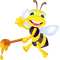 Kaz_Creations Cute Cartoon Love Bees Bee Wasp