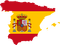 drapeau flag flagge spain spanien Espagne deco tube  soccer football España - png gratis GIF animado