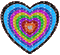 Rainbow Glitter Heart - GIF animado grátis Gif Animado
