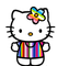 Pride Hello Kitty - zdarma png animovaný GIF