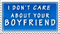 i don't care about your boyfriend - png grátis Gif Animado