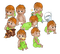 Babyz Read Head Baby Collage - PNG gratuit GIF animé