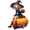 anime witch halloween girl - png gratuito GIF animata