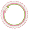 Cadre Rond Dentelle Rose Vert Blanc  :) - Free PNG Animated GIF