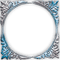 soave frame vintage circle art deco blue brown - Free PNG Animated GIF