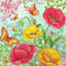 soave background animated flowers vintage postcard - 無料のアニメーション GIF アニメーションGIF