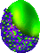 Animated.Egg.Green.Purple - KittyKatLuv65 - Безплатен анимиран GIF анимиран GIF