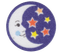 Moon with stars - darmowe png animowany gif