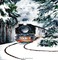 loly33 fond  train hiver - png gratuito GIF animata