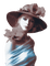 Y.A.M._Art Vintage Lady woman hat - png gratis GIF animado