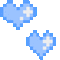 blue pixel hearts - Безплатен анимиран GIF анимиран GIF