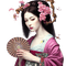 kikkapink pink geisha oriental woman - δωρεάν png κινούμενο GIF