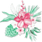 soave deco flowers summer tropical branch pink - zdarma png animovaný GIF