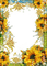 Sunflower.tournesol.Cadre.Frame.Victoriabea - PNG gratuit GIF animé
