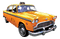 yellow taxi cab New York sunshine3 - Zdarma animovaný GIF