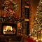 Christmas Fireplace Background - GIF animate gratis GIF animata