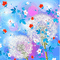 Sa / background.anim.painting.flowers.blue.idca - GIF animate gratis GIF animata