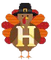 Lettre H. Thanks Giving, bibicrea, - 免费PNG 动画 GIF
