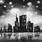 Y.A.M._Anime Landscape City black-white - Bezmaksas animēts GIF animēts GIF