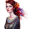 kikkapink autumn woman fantasy girl painting - bezmaksas png animēts GIF