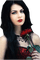 Kaz_Creations Woman Femme Red Flowers - ilmainen png animoitu GIF
