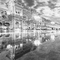 soave background animated rain city  black white - Δωρεάν κινούμενο GIF κινούμενο GIF