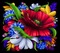 Kolorowe kwiaty - Zdarma animovaný GIF