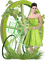 woman Nitsa Green - 免费PNG 动画 GIF